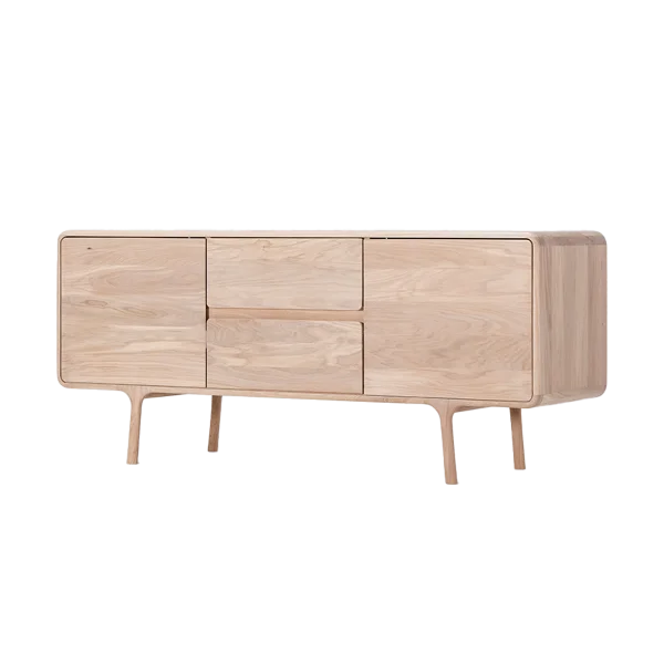 Fawn sideboard houten dressoir whitewash - 150 x 45 cm