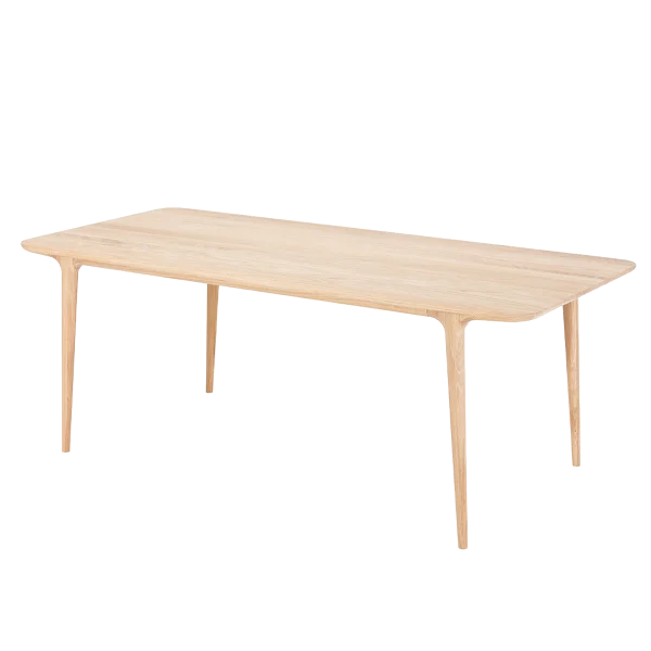 Fawn table houten eettafel whitewash - 200 x 90 cm