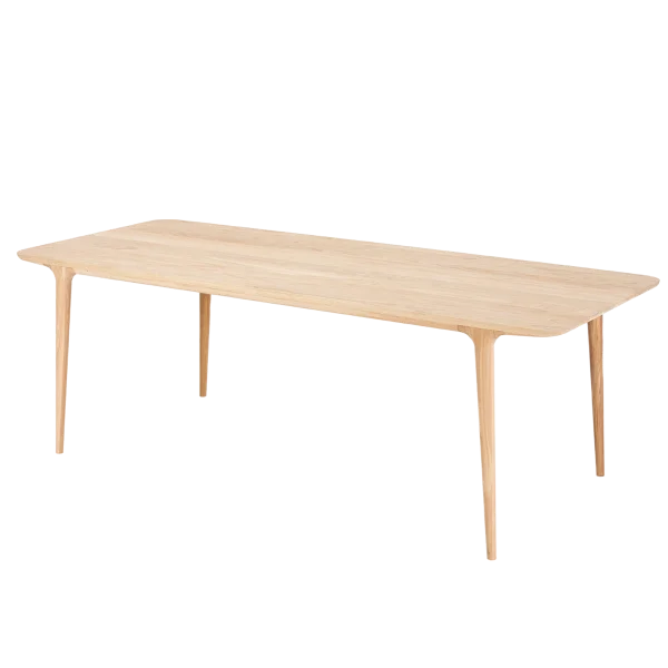 Fawn table houten eettafel whitewash - 220 x 90 cm