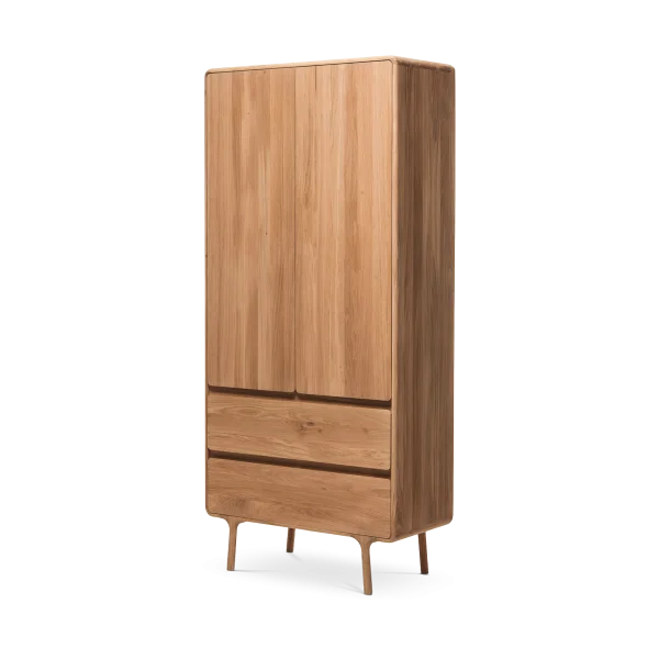 Fawn wardrobe houten kledingkast naturel - 200 x 90 cm