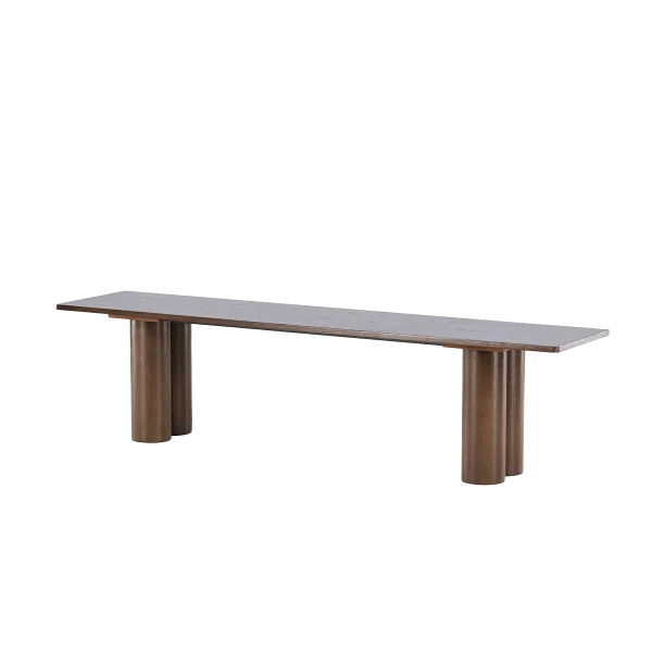 Faya houten eetkamerbank donkerbruin - 180 x 45 cm