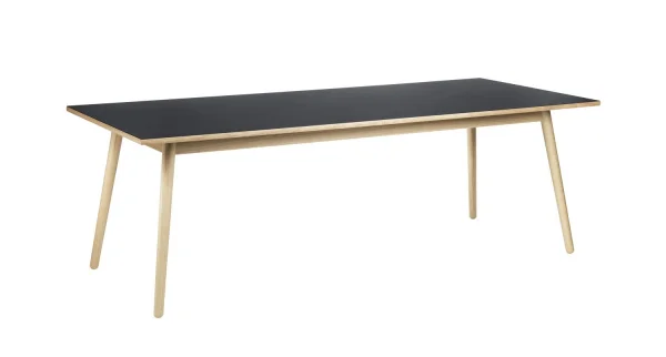 FDB Møbler C35 eettafel - donkergrijs - 95 x 220 cm