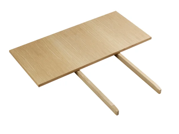 FDB Møbler C35 Eettafel-verlengblad - Breedte 82 cm - eiken natuur - 82 cm