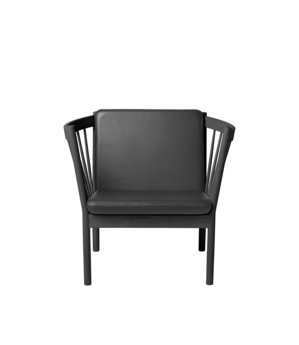 FDB Møbler J146 Fauteuil - leder zwart - zwart