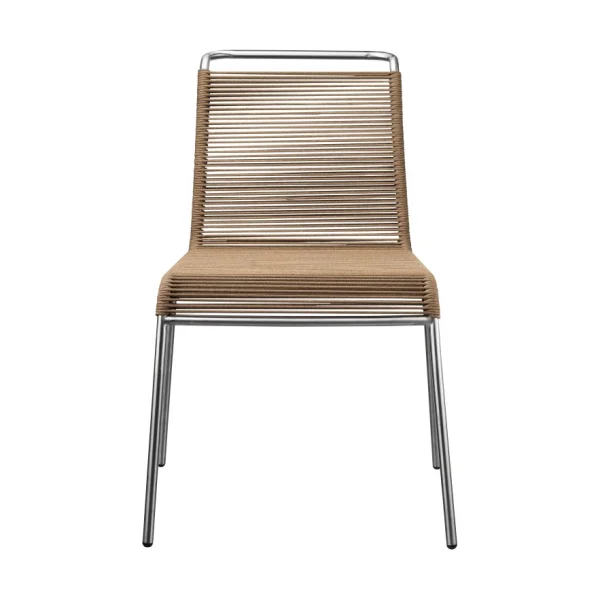 FDB Møbler M20 Teglgård Cord Chair stoel Brown mixed-stainless steel