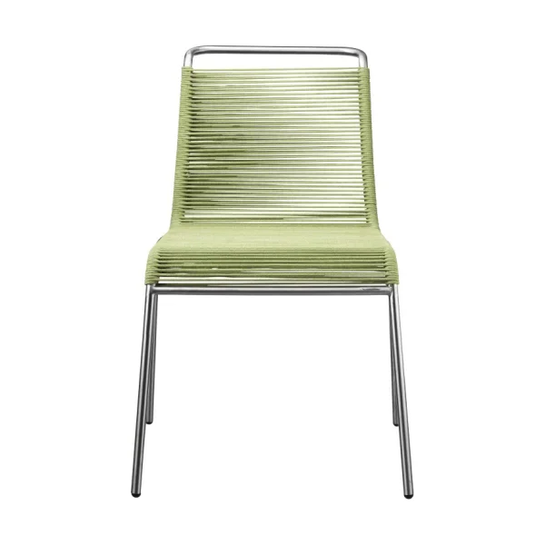 FDB Møbler M20 Teglgård Cord Chair stoel Green mixed-stainless steel