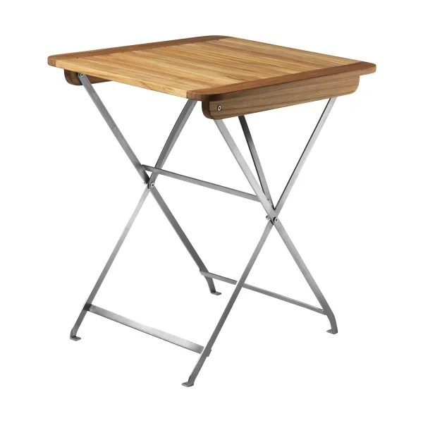 FDB Møbler M26 Lilleø balkon tafel Teak-roestvrij staal