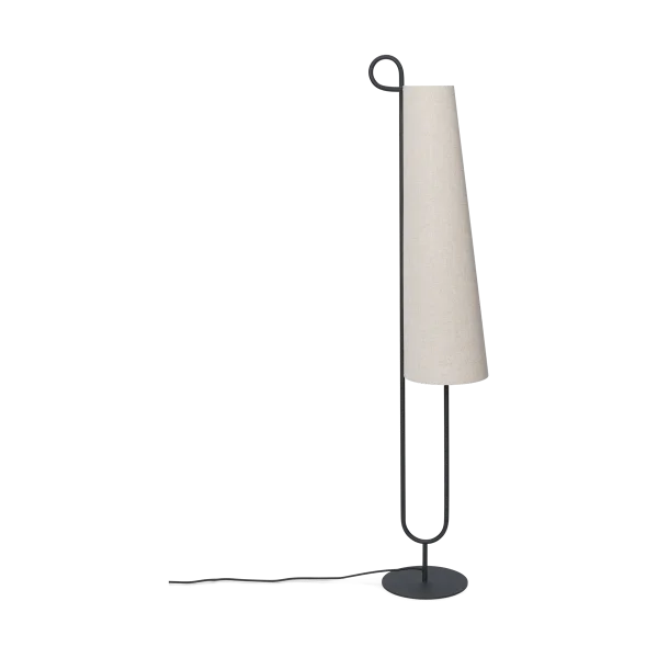 ferm LIVING Ancora vloerlamp Zwart-Natuurlijk