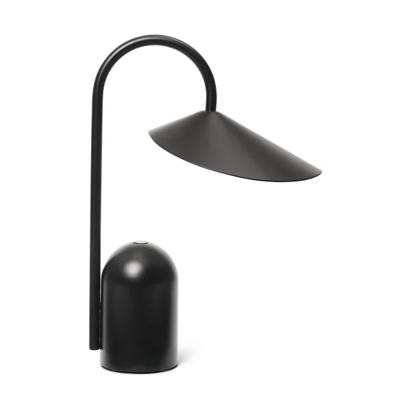 ferm LIVING Arum draagbare lamp Black