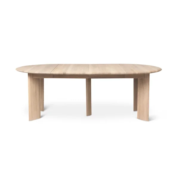 Ferm Living Bevel Extendable eettafel Witgeoliede eik, incl. 2 verlengblad
