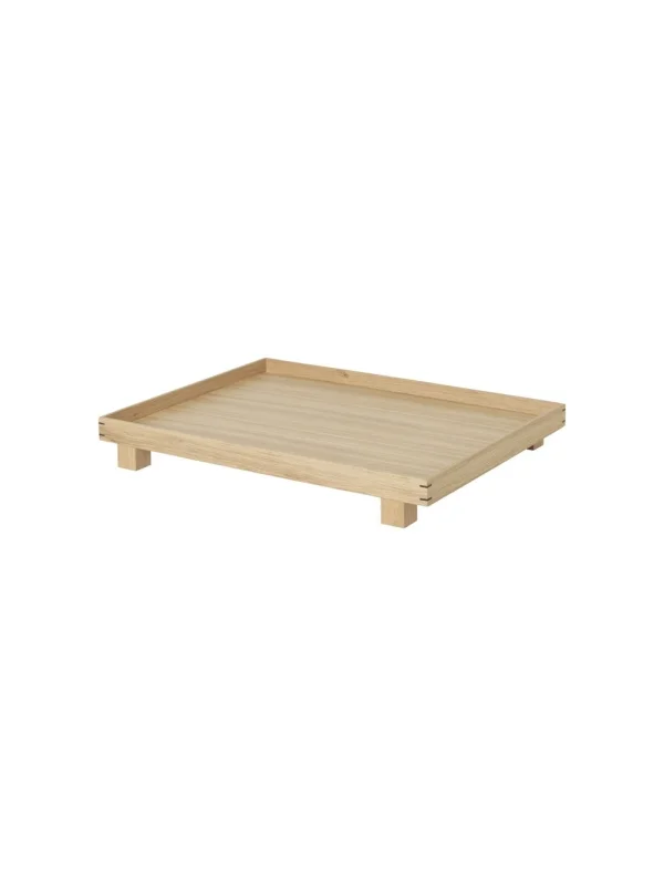 ferm LIVING Bon houten dienblad - eiken - L