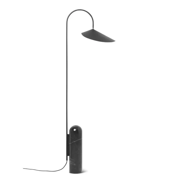 ferm LIVING-collectie Arum Vloerlamp zwart