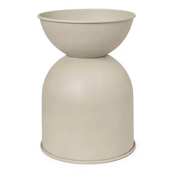 ferm LIVING-collectie Plantenpot Hourglass Large Cashmere