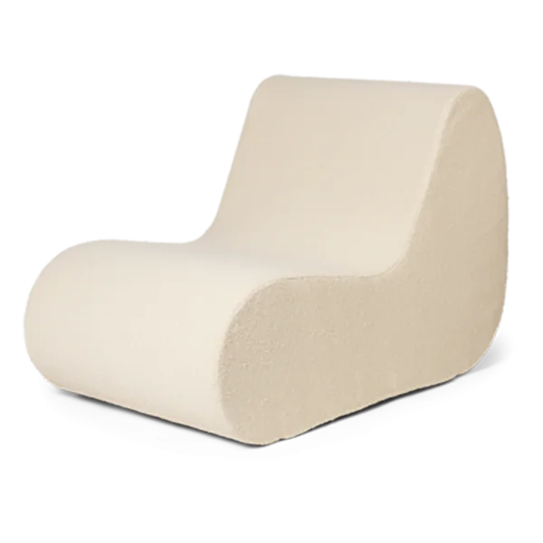 ferm LIVING-collectie Rouli Midden module Pure Bouclé Offwhite