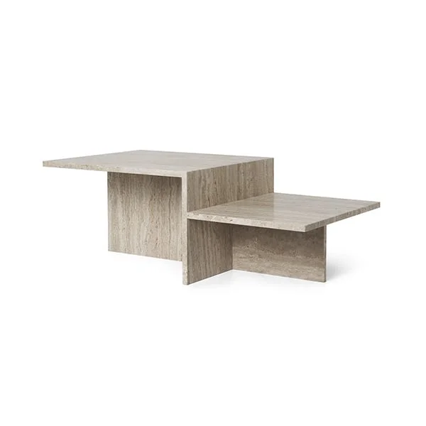 ferm LIVING-collectie Salontafel Distinct Travertine