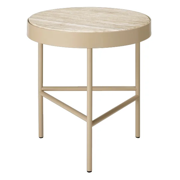 ferm LIVING-collectie Salontafel Travertine Cashmere medium 40 cm