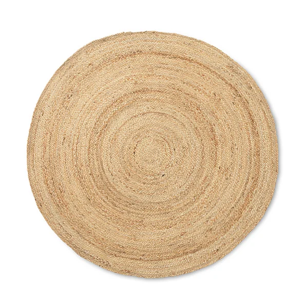 ferm LIVING-collectie Vloerkleed Eternal jute rond S naturel