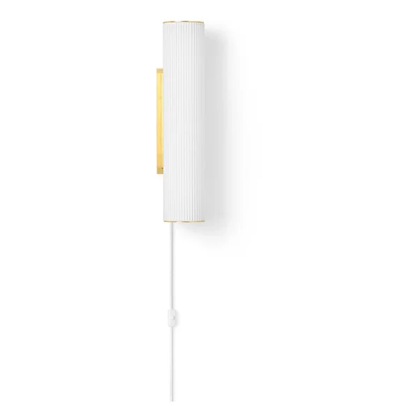 ferm LIVING-collectie Wandlamp Vuelta 40 Wit-brass