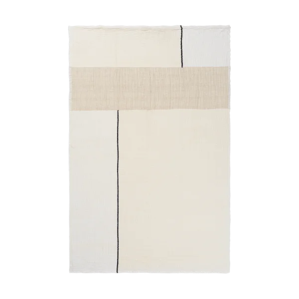 ferm LIVING Dela deken 120x170 cm Natural-Off-white