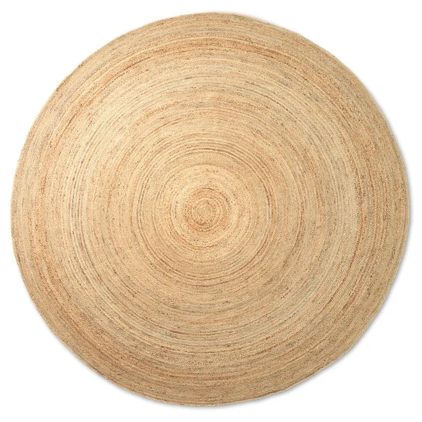 ferm LIVING Eternal jute vloerkleed rond large Natural