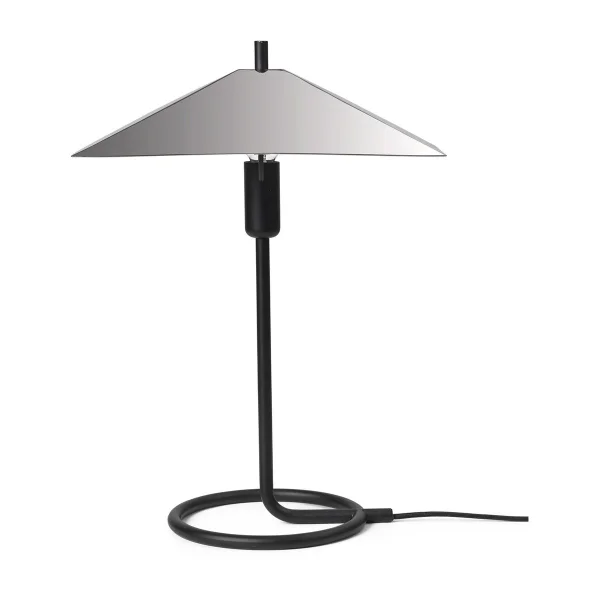 ferm LIVING Filo square tafellamp Black-mirror polished