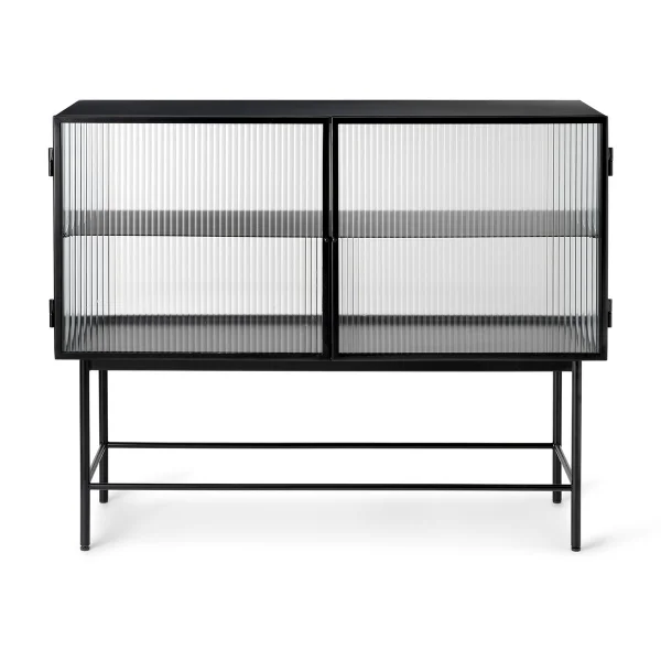 ferm LIVING Haze sideboard Black-golvend glas