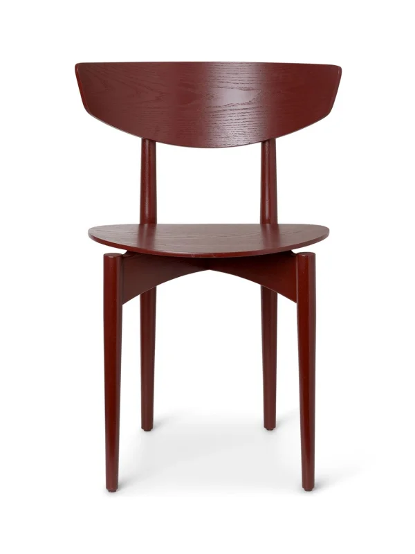 ferm LIVING Herman stoel met houten frame - red brown