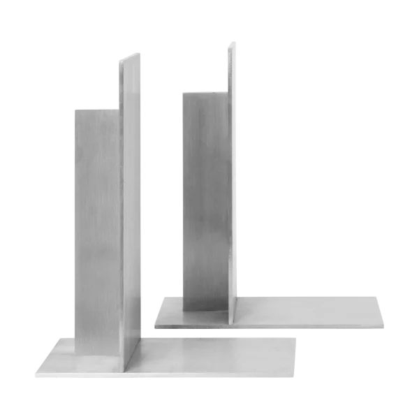 Ferm Living Lager boekensteun 2-pack Aluminium