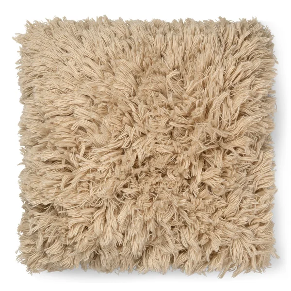 ferm LIVING Meadow High Pile kussen 50x50 cm Light Sand