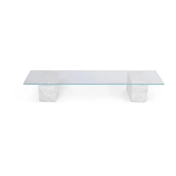 ferm LIVING Mineral salontafel 46x160 cm Bianco curia