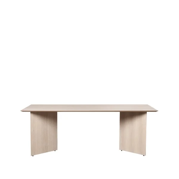 ferm LIVING Mingle eettafel oak natural veneer, 210cm, poten met hoek eikenhout