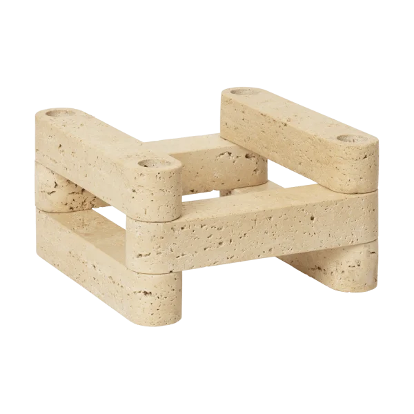 Ferm Living Newel modul kandelaar 6-delig Travertine