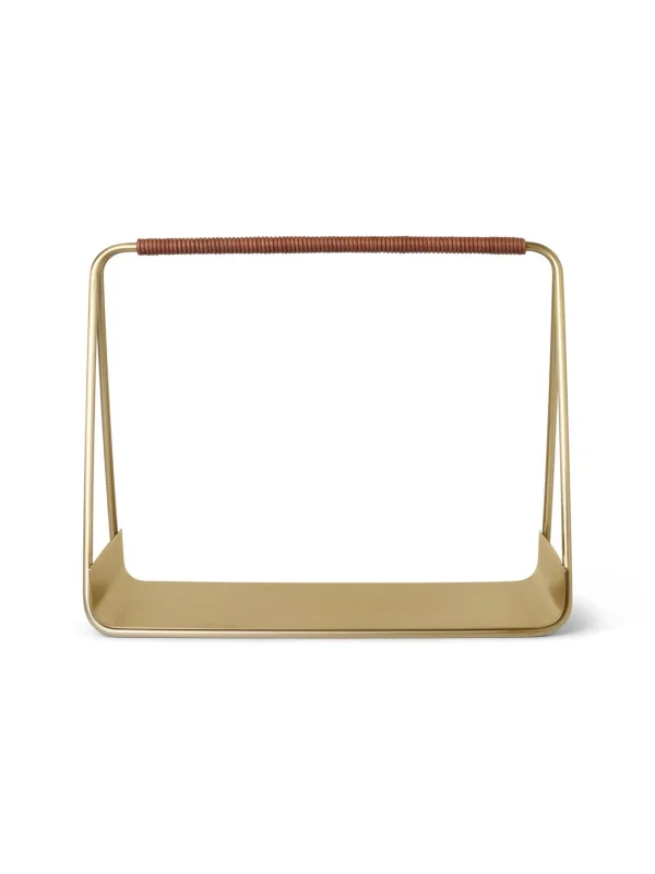 ferm LIVING Port Wood Basket - messing