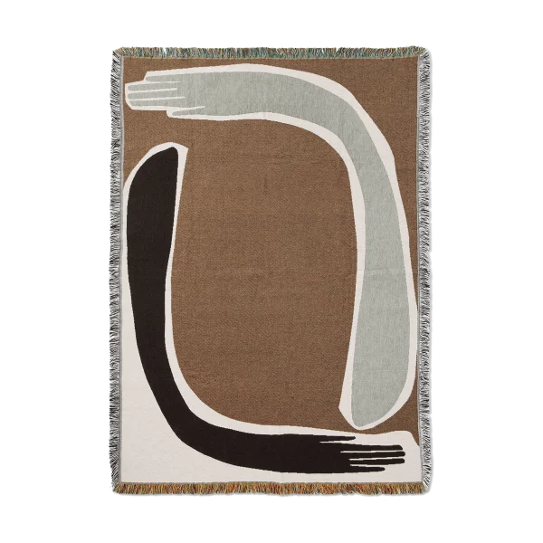 ferm LIVING Pose Tapestry plaid 120x170 cm Coffee