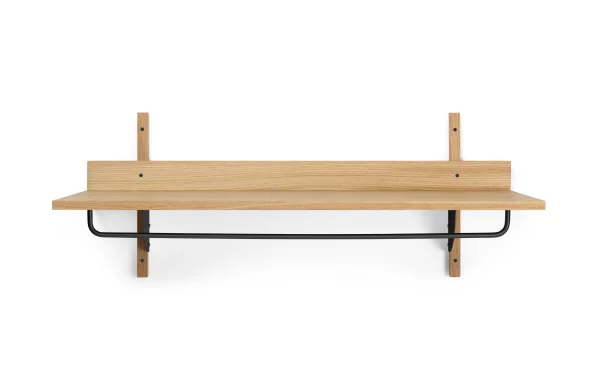 ferm LIVING Regal Sector Rack - eiken/messing zwart