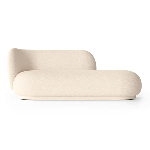 Ferm Living Rico divan chaise longue bouclé links Wool offwhite