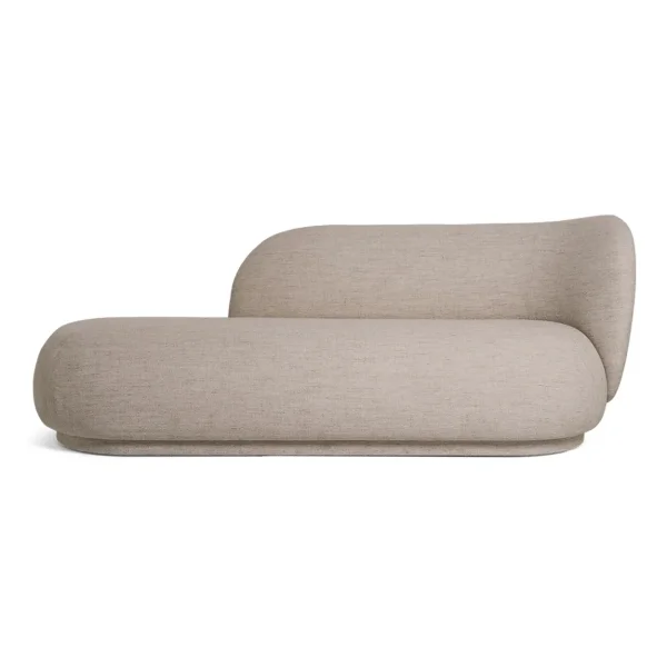 Ferm Living Rico divan chaise longue bouclé rechts Bouclé sand