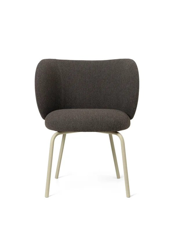 ferm LIVING Rico Eetkamerstoel  - donkergrijs (Hallingdal) - cashmere