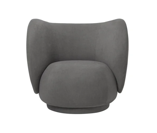 ferm LIVING Rico Lounge Fauteuil - grijs (Brushed)