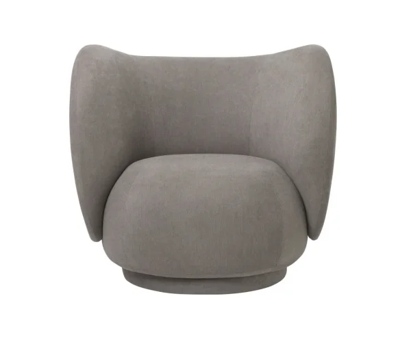 ferm LIVING Rico Lounge Fauteuil - warm grijs (Brushed)