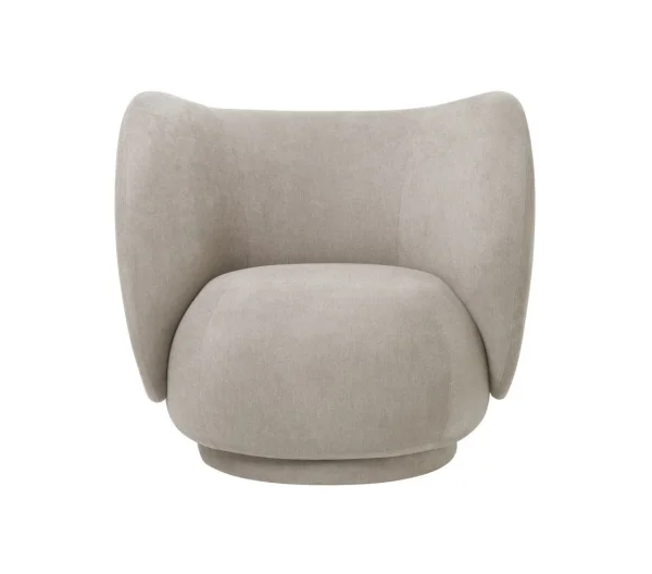 ferm LIVING Rico Lounge Fauteuil - zand (Bouclé)