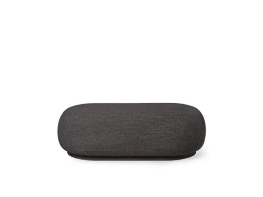 ferm LIVING Rico Ottoman - warm grijs (Bouclé)