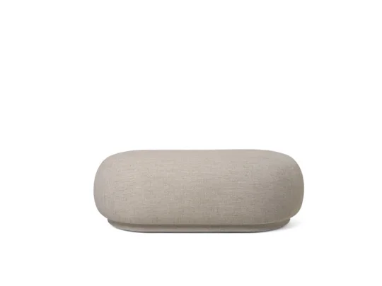 ferm LIVING Rico Ottoman - zand (Bouclé)