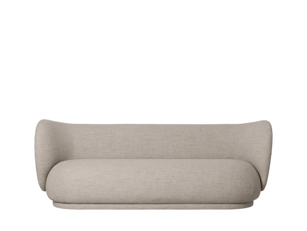 ferm LIVING Rico Sofa - zand (Bouclé) - 3-zitter