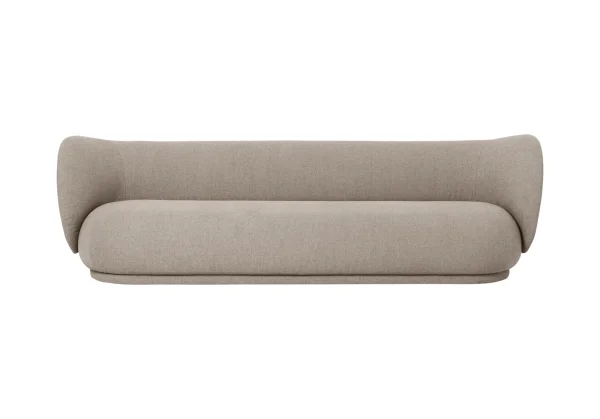 ferm LIVING Rico Sofa - zand (Bouclé) - 4-zitter