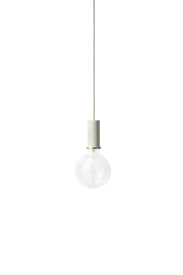 ferm LIVING Socket hanglamp - lichtgrijs - laag