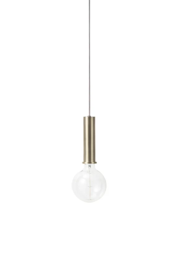 ferm LIVING Socket hanglamp - messing - hoog