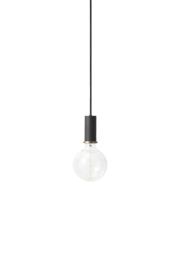 ferm LIVING Socket hanglamp - zwart - laag