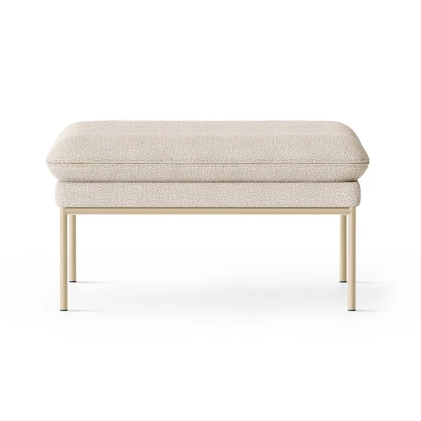 ferm LIVING Turn pouf zitpoef Cashmere bouclé offwhite