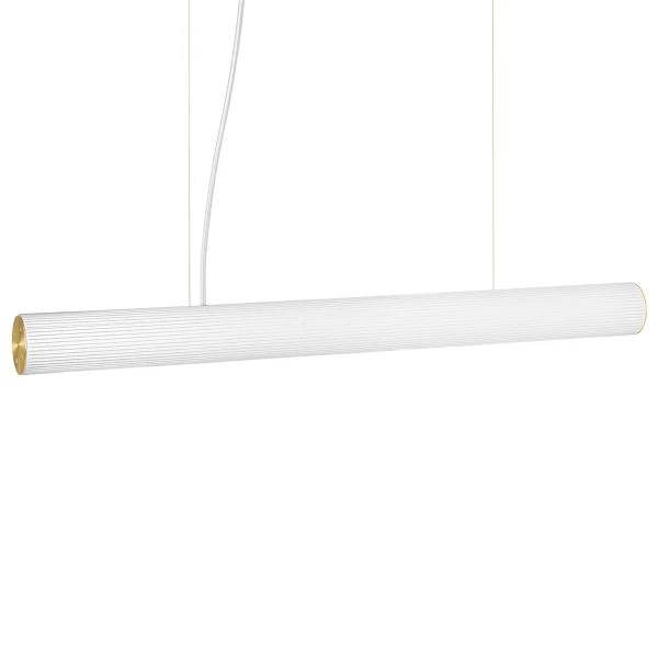 ferm LIVING Vuelta hanglamp 100 cm Wit-messing